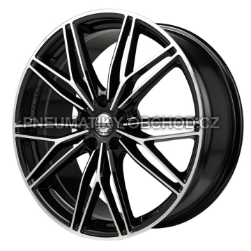 Alu kola TecnoMagnesio MOTORSPORT, 20x8 5x112 ET46, černá + leštění