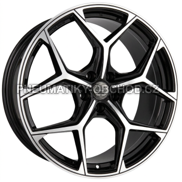 Alu kola TecnoMagnesio TMG02, 20x8.5 5x112 ET45, černá + leštění