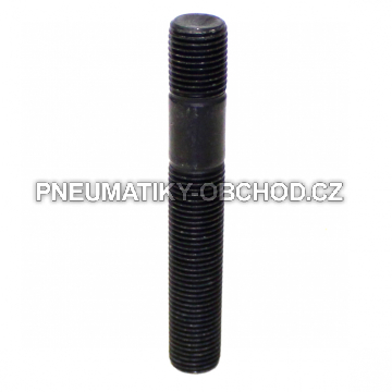 Kolové svorníky - štefty M12x1,25x50mm+15mm, oboustranný závit, černý