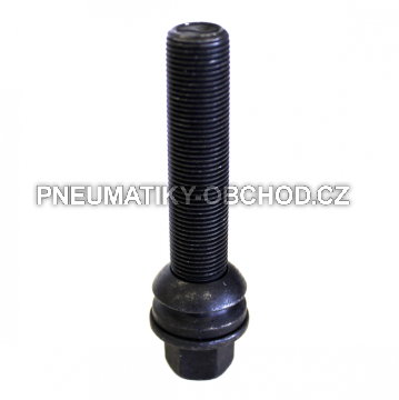 Šrouby na kola M15x1,25x63mm černé, koule R14, klíč 17