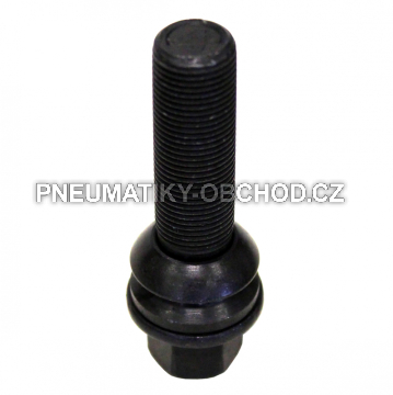 Šrouby na kola Mercedes-Benz M15x1,25x45mm černé, koule R14, klíč 17
