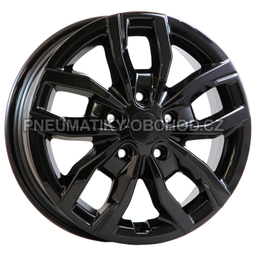 Alu kola AGT 16275, 16x6 5x118 ET68, černá lesklá (zátěžová)