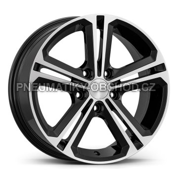 Alu kola AGT 16291, 16x7 5x112 ET40, černá + leštění