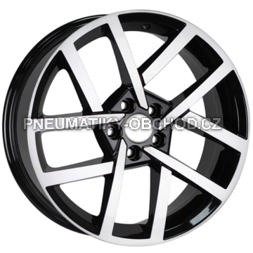 Alu kola AGT 17087, 17x7 5x114.3 ET40, černá + leštění