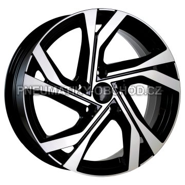 Alu kola AGT 17156, 17x7 5x114.3 ET40, černá + leštění