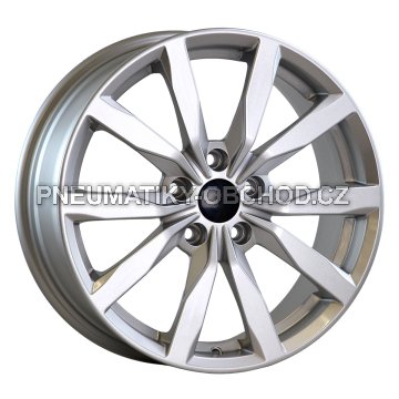 Alu kola AGT 17261, 17x7 5x100 ET40, stříbrná