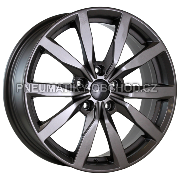 Alu kola AGT 17261, 17x7 5x100 ET40, titanová