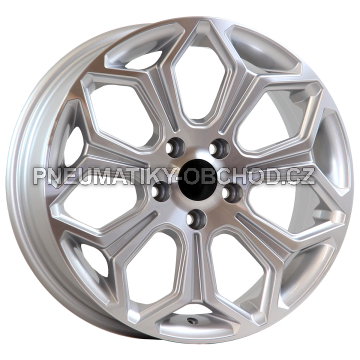 Alu kola AGT 17263, 17x7 5x114.3 ET38, stříbrná + leštění