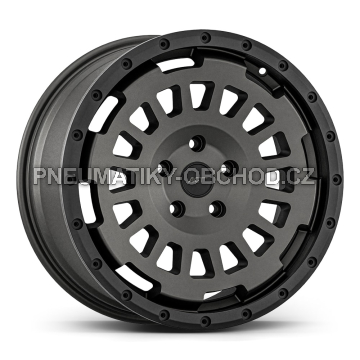 Alu kola AGT 18192, 18x8.5 6x130 ET47, černá matná (zátěžová)