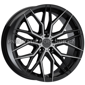 Alu kola Arceo 19141, 19x8.5 5x112 ET35, černá + leštění