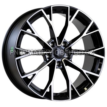 Alu kola AGT 19283, 19x8 5x112 ET50, černá + leštění