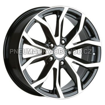 Alu kola AGT 834, 18x8 5x160 ET50, černá + leštění (zátěžová)