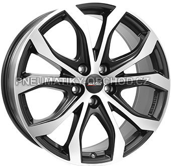 Alu kola ALUTEC W10, 18x8 5x112 ET39, černá matná + leštění