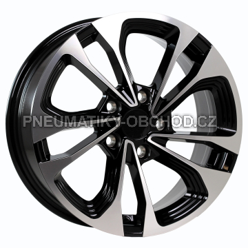 Alu kola Arceo DY1066, 16x6.5 5x114.3 ET35, černá + leštění