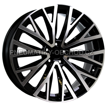 Alu kola Arceo DY1280, 20x9 5x108 ET45, černá + leštění (zátěžová)
