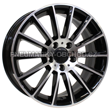 Alu kola Arceo DY139, 19x8 5x112 ET44, černá + leštění
