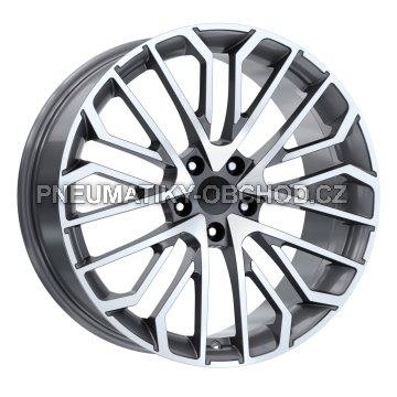 Alu kola Arceo DY1649, 19x8.5 5x112 ET40, šedivá + leštění (zátěžová)