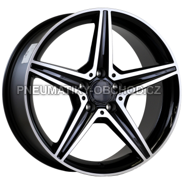 Alu kola Arceo DY1718, 18x8 5x112 ET43, černá + leštění