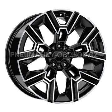 Alu kola Arceo DY1810, 20x10 5x112 ET40, černá + leštění (zátěžová)