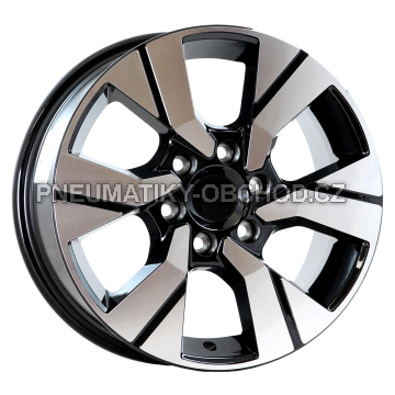Alu kola Arceo DY1826, 16x7 6x120 ET45, černá + leštění (zátěžová)