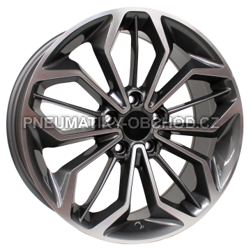 Alu kola Arceo DY397, 17x7.5 5x108 ET45, šedivá + leštění