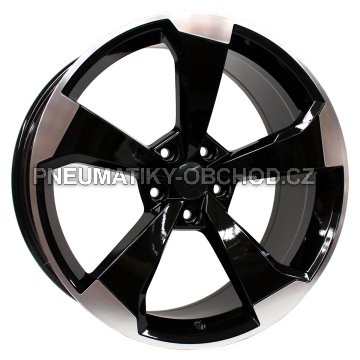 Alu kola Arceo DY580, 20x9 5x112 ET34, černá + leštění (zátěžová)