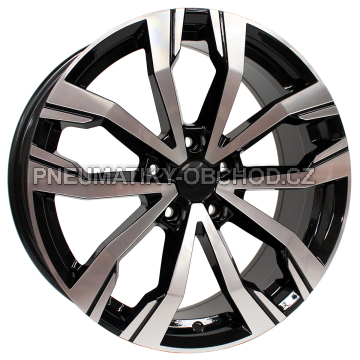 Alu kola Arceo DY745, 15x6 5x100 ET35, černá + leštění