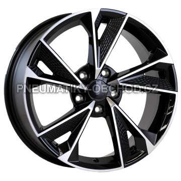 Alu kola Arceo DY807, 17x7.5 5x112 ET35, černá + leštění