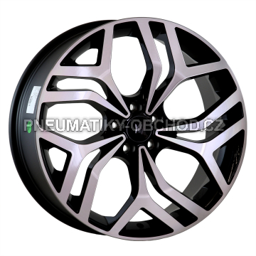 Alu kola Arceo DY880, 20x8.5 5x108 ET45, černá + leštění (zátěžová)