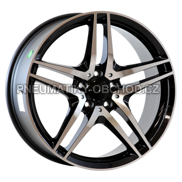 Alu kola Arceo M100, 19x8.5 5x112 ET45, černá + leštění (zátěžová)