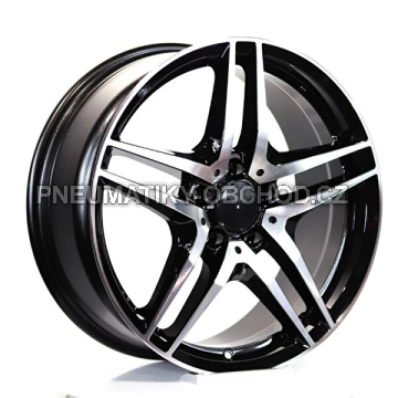 Alu kola Arceo M100, 19x8.5 5x112 ET45, černá + leštění (zátěžová)