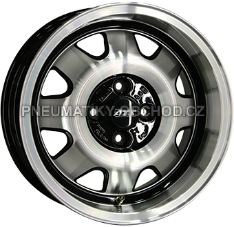 Alu kola ATS CUP, 15x7 4x100 ET28, černá lesklá + leštění