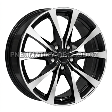Alu kola AUTEC BRIXEN, 17x7 5x112 ET42, černá lesklá + leštění