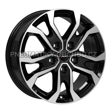 Alu kola AUTEC KISO, 16x6.5 5x118 ET66, černá lesklá + leštění (zátěžová)
