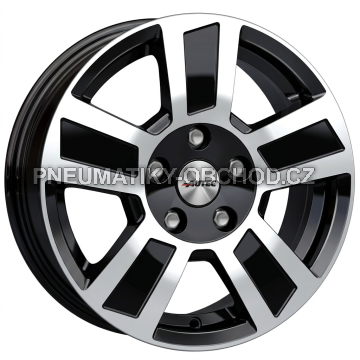 Alu kola AUTEC TIGRIS, 17x6 5x112 ET30, černá lesklá + leštění (zátěžová)