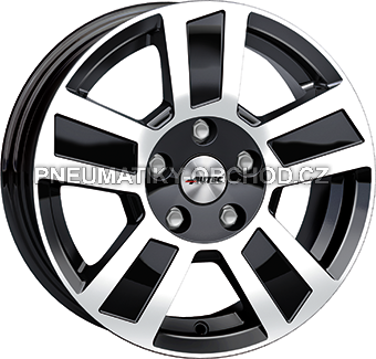 Alu kola AUTEC TIGRIS, 17x6 5x112 ET30, černá lesklá + leštění (zátěžová)