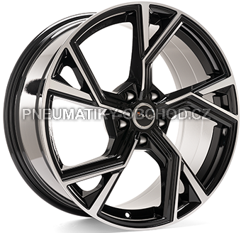 Alu kola AVUS VELGEN AF20, 21x9 5x112 ET30, černá lesklá + leštění (zátěžová)