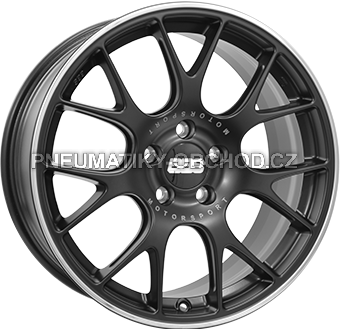Alu kola BBS CHR, 19x10 5x130 ET38, černá matná + leštění