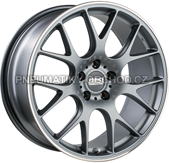 Alu kola BBS CHR, 19x8.5 5x120 ET32, šedivá + leštění