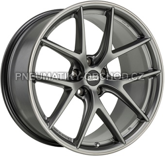 Alu kola BBS CI-R, 19x8.5 5x112 ET45, šedivá + leštění