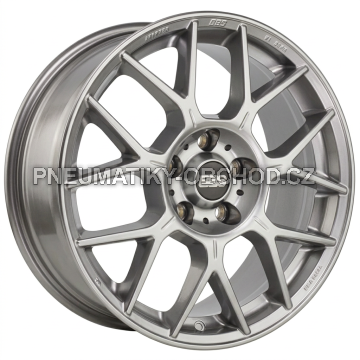 Alu kola BBS XR, 17x7.5 5x120 ET32, stříbrná