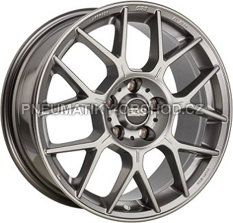 Alu kola BBS XR, 18x8 5x112 ET44, šedivá (zátěžová)