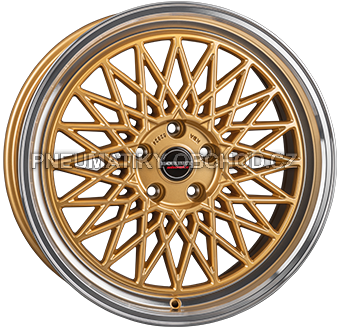 Alu kola BORBET B, 17x8 5x120 ET35, zlatá + leštění