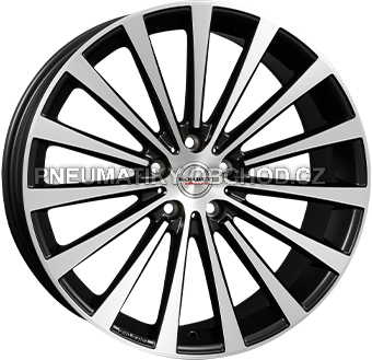 Alu kola BORBET BLX, 20x8.5 5x108 ET45, černá matná + leštění