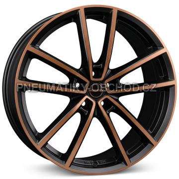 Alu kola BORBET W, 18x8 5x112 ET48, černá + měděná barva leštění