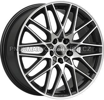 Alu kola CMS C25, 18x7.5 5x114.3 ET47, černá + leštění