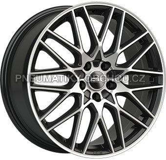 Alu kola CMS C25, 20x9 5x112 ET33, černá + leštění (zátěžová)