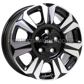 Alu kola CMS C31, 17x6.5 5x130 ET60, černá + leštění (zátěžová)