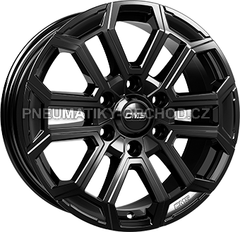Alu kola CMS C35, 17x7.5 6x139.7 ET38, černá lesklá (zátěžová)