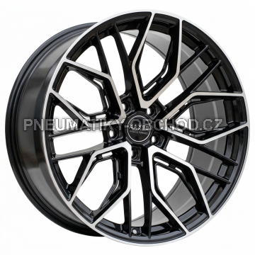 Alu kola Haxer HX015F, 19x9.5 5x112 ET20, černá + leštění